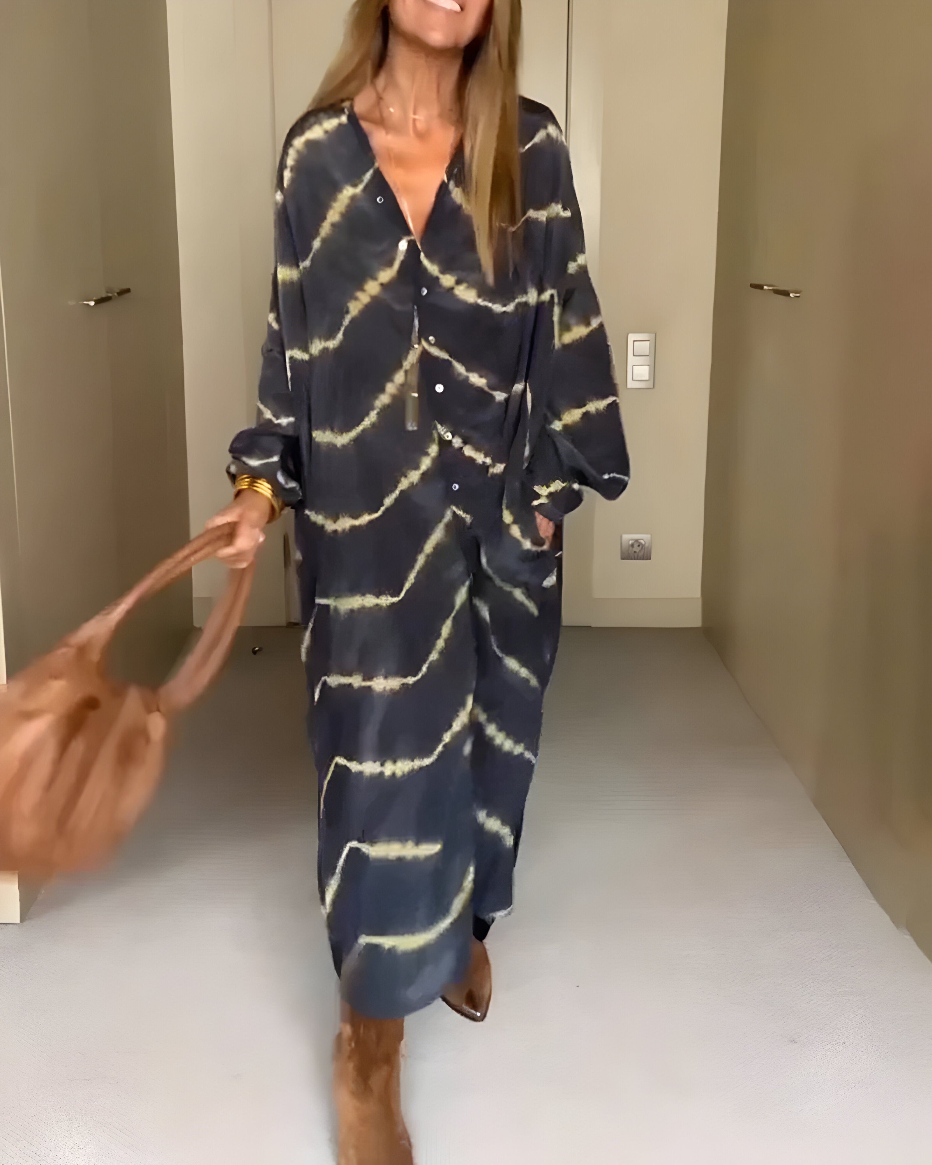 Julia™ | Robe Maxi Rayée Boho