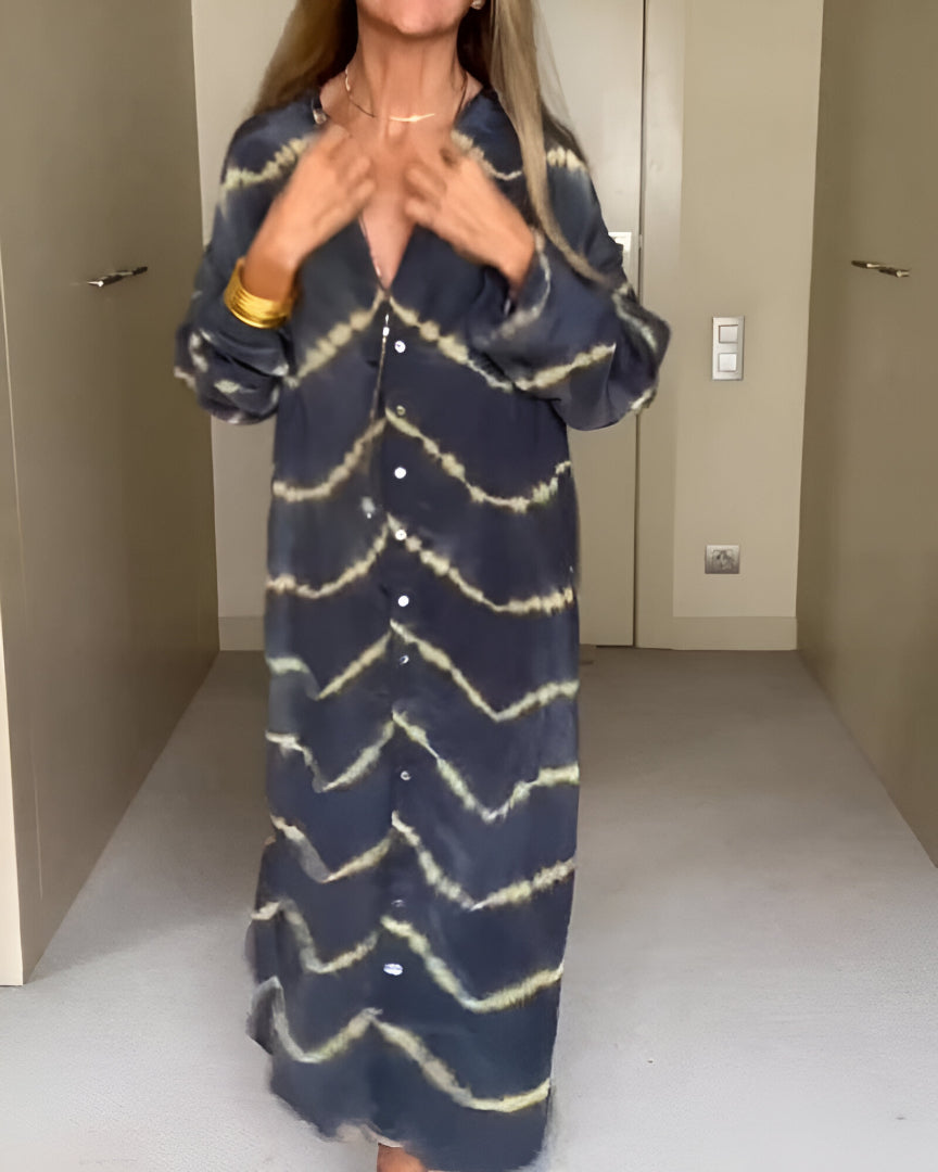 Julia™ | Robe Maxi Rayée Boho