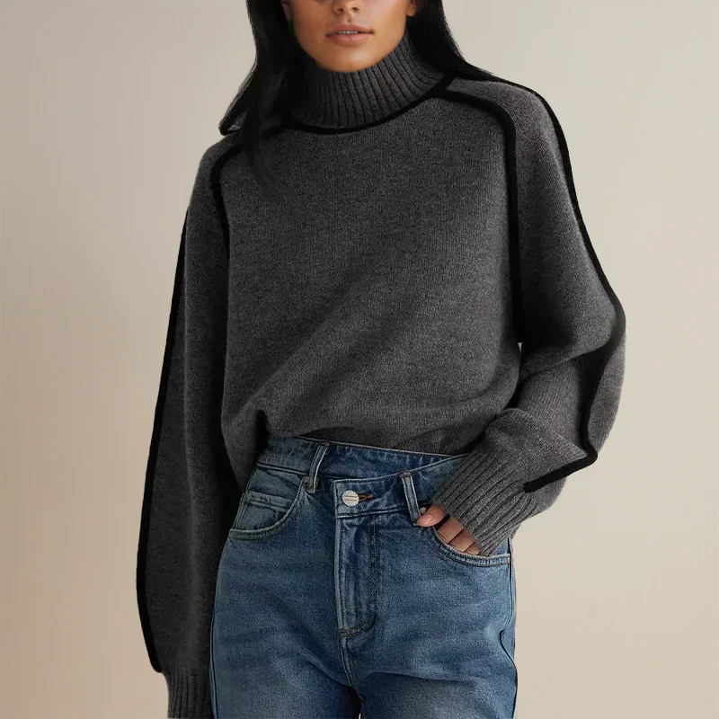 Amanda™ | Pull col roulé élégant avec une classe intemporelle