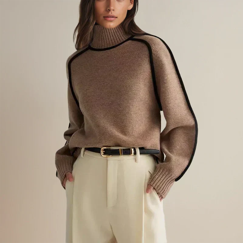 Amanda™ | Pull col roulé élégant avec une classe intemporelle