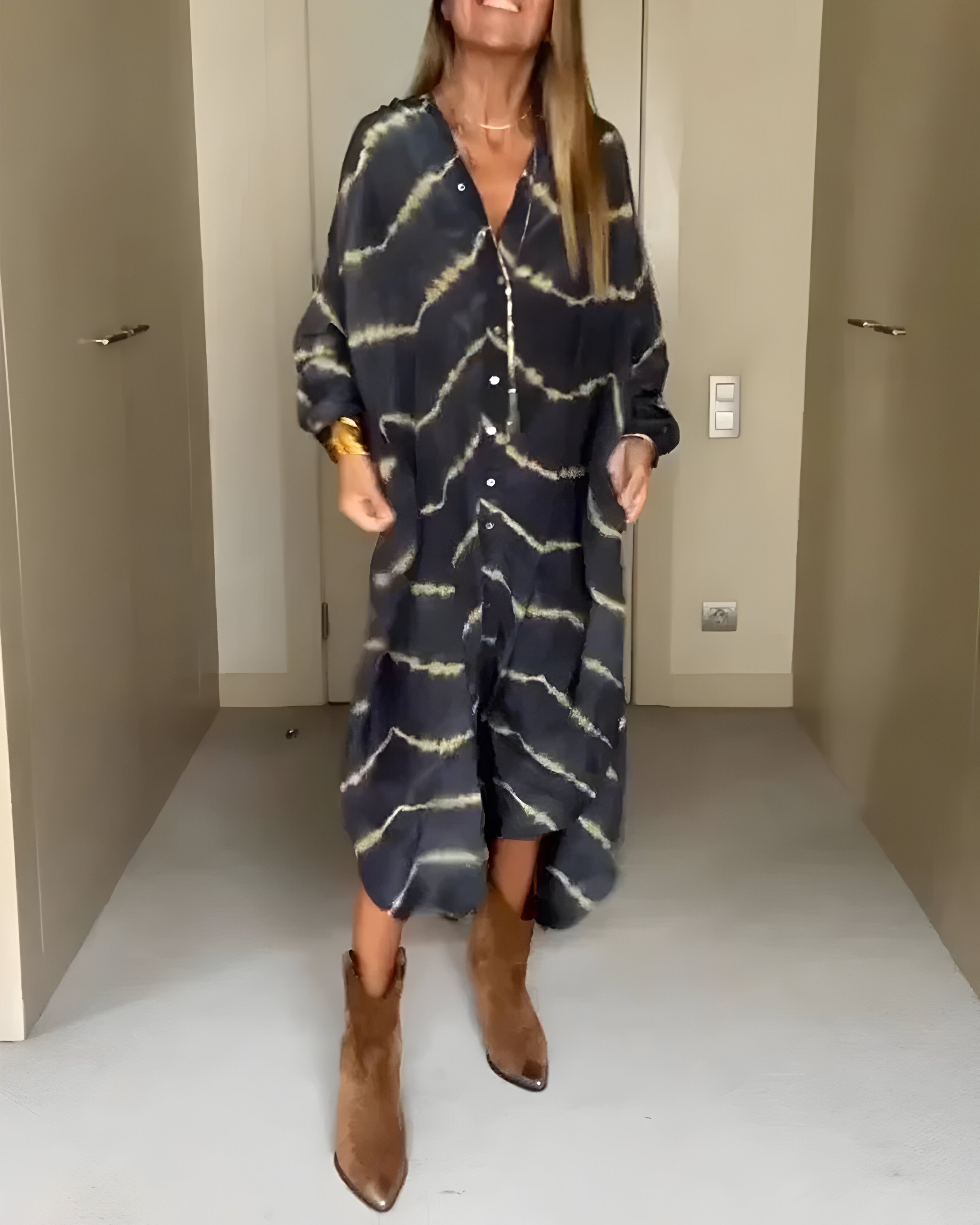 Julia™ | Robe Maxi Rayée Boho