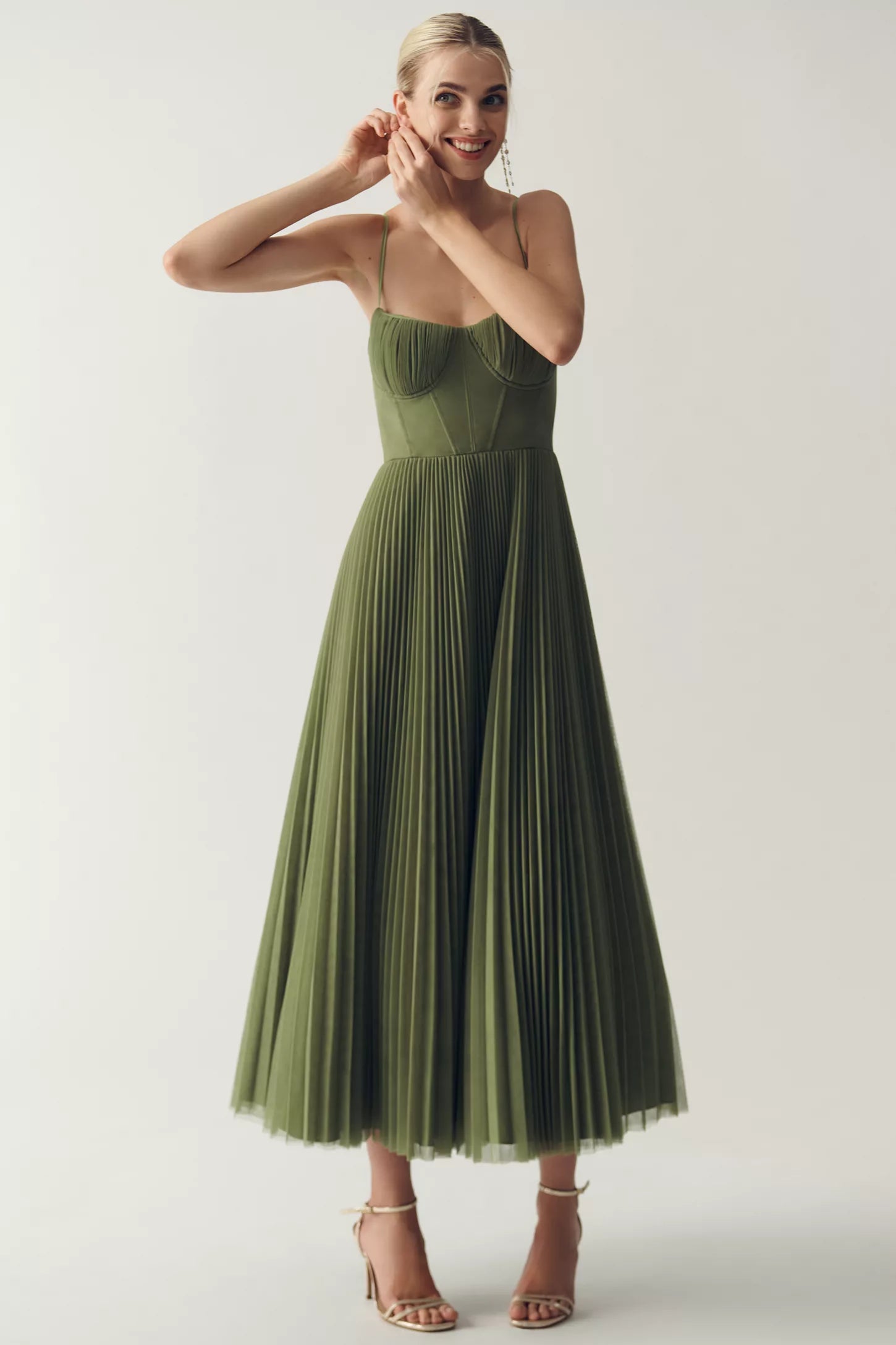 Robe Olivia Openback | Vert
