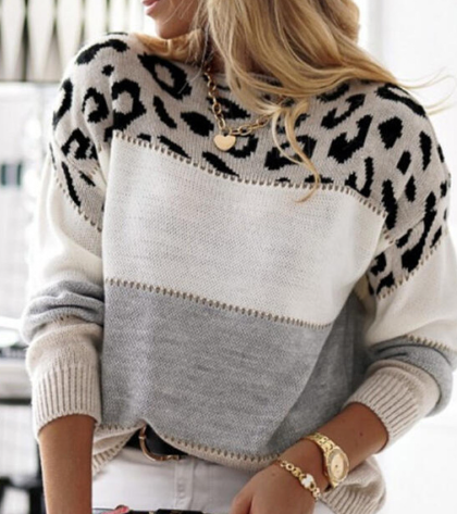 Savara – Pull Léopard Chic et Tendance